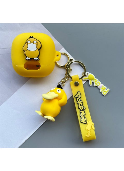 Suitable For Sound Wide Anker Soundcore Liberty4NC Wireless Bluetooth Headset Protective Case Cartoon Soft Case-Color:01+pendant-Model:Soundcore Liberty 4 Pro