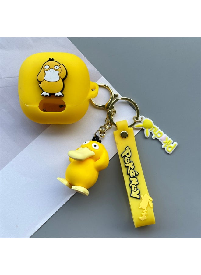 Generic - Suitable For Sound Wide Anker Soundcore Liberty4NC Wireless Bluetooth Headset Protective Case Cartoon Soft Case-Color:01+pendant-Model:Soundcore Liberty 4 Pro - Image 1