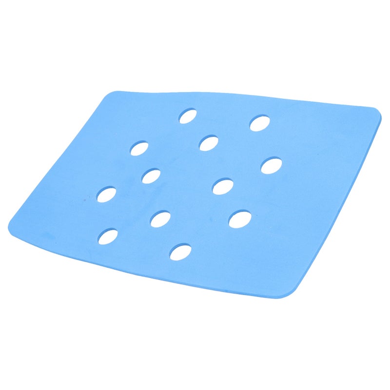Shower Chair Cushion Paste Fixed Keep Warm EVA Blue Perforation Design Portable Shower Stool Cushion - Image 5