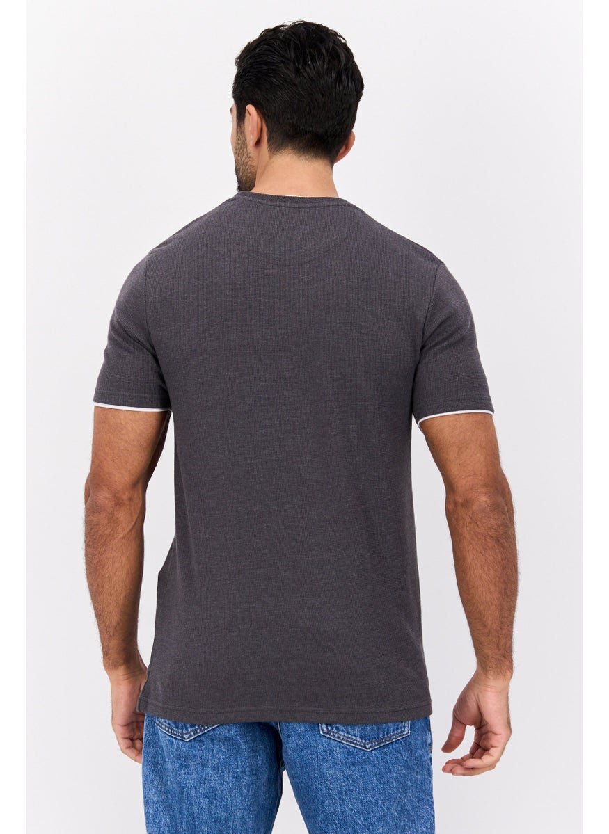 Men Crew Neck Short Sleeves Heather T-Shirt, Dark Grey - pzsku/ZA2DB0C3A43842D5B9478Z/45/_/1737642300/f02ef981-7697-4b02-97a7-0ddaedf516d0