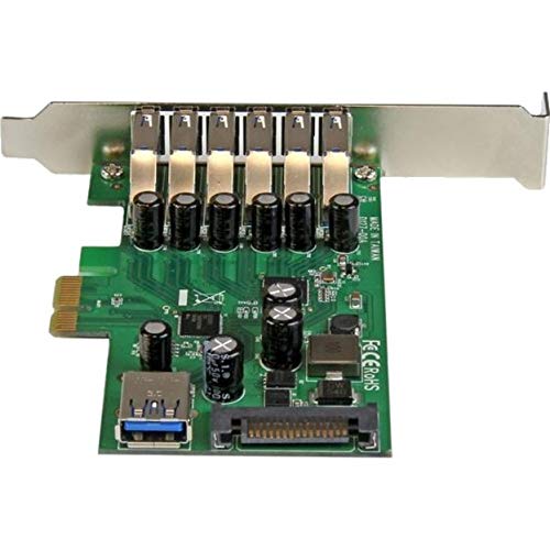 StarTech.com 7 Port PCI Express USB 3.0 Card - 5Gbps - Standard & Low-Profile - SATA Power - UASP Support - 1 Internal & 6 External USB 3.0 Ports , TAA (PEXUSB3S7) - Image 3