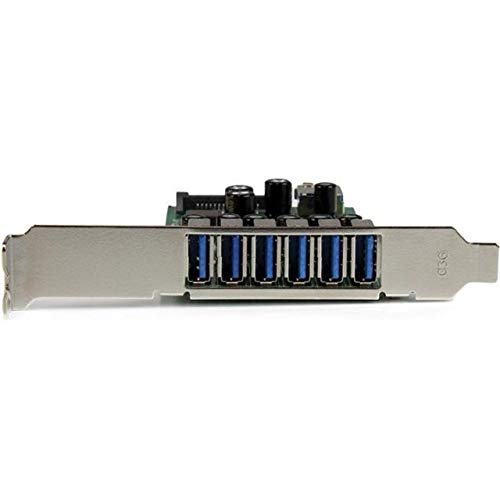 StarTech.com 7 Port PCI Express USB 3.0 Card - 5Gbps - Standard & Low-Profile - SATA Power - UASP Support - 1 Internal & 6 External USB 3.0 Ports , TAA (PEXUSB3S7) - Image 2