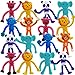 ArtCreativity Animal Bendable Figures Set of 48 Stress Relief Bendy Toys for Kids in Panda Tiger Giraffe Monkey Elephant and Lion Designs Bendable Toys Zoo Animal Party Favors - Image 2
