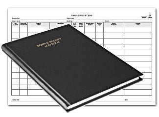 BookFactory Sample Receipt Log Book/Sample LogBook - 168 Pages Black Cover Section Sewn Hardbound 8 7/8'' x 13 1/2'' (Made in USA) - Image 5
