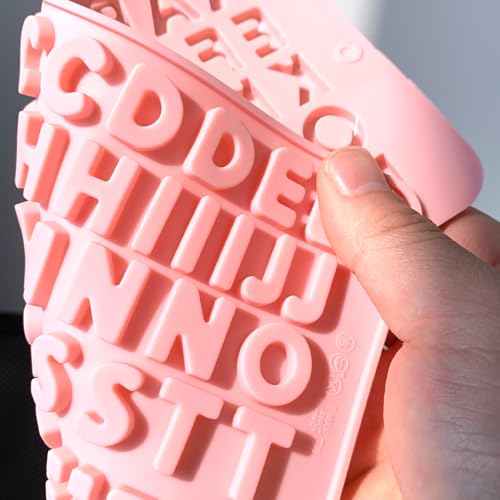 Qgond 2PCS Reusable Silicone Letter & Number Molds | Non-Stick Baking Tools for Chocolate, Cake, Soap | Dishwasher & Oven Safe (-40°C to 230°C) - Image 4