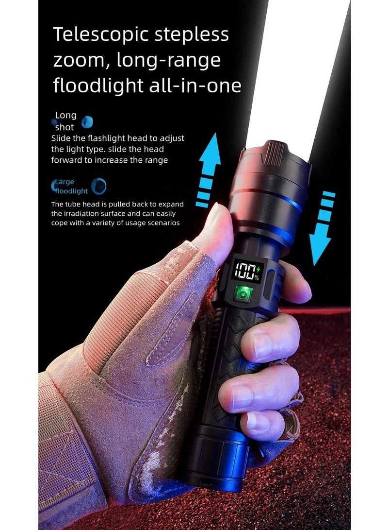 Rechargeable LED Flashlight with Li ion Battery  - Image 2