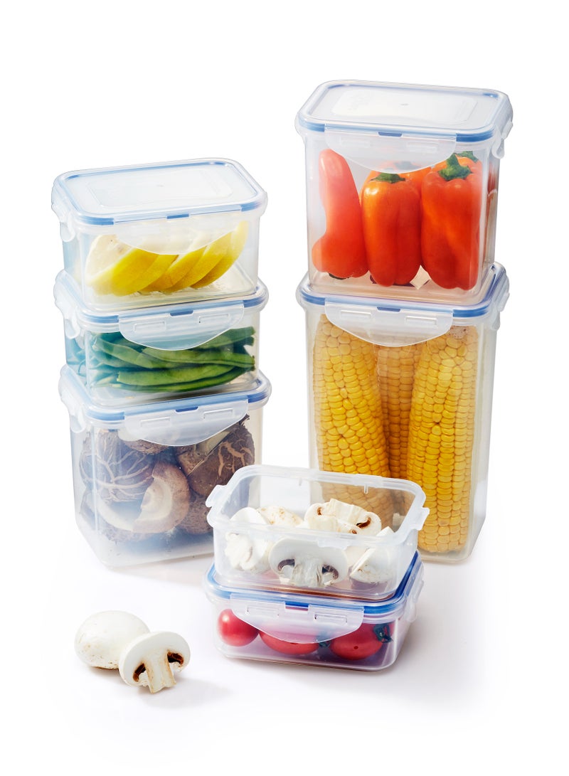 لوك آند لوك لوك لوك 1.3 لتر مستطيل محكم الغلق لتخزين الطعام - خالٍ من مادة BPA، آمن للاستخدام في الميكروويف والفريزر وغسالة الأطباق - Image 4