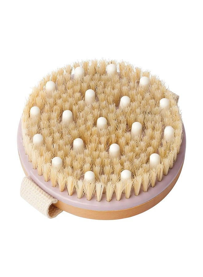 Bukela Dry Brushing Body Brush for Lymphatic Drainage, Dry Skin, Cellulite, Blood Circulation with Exfoliating Natural Bristles and Massage Nodes for Flawless Skin - Image 1