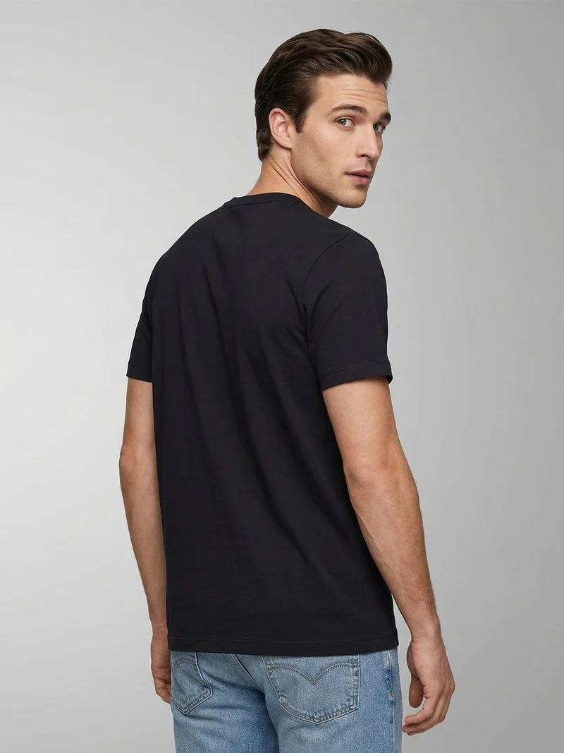 NOBERO Deep Grey Nobero Regular Fit Printed T-shirt for Men for Men | Best Price UAE