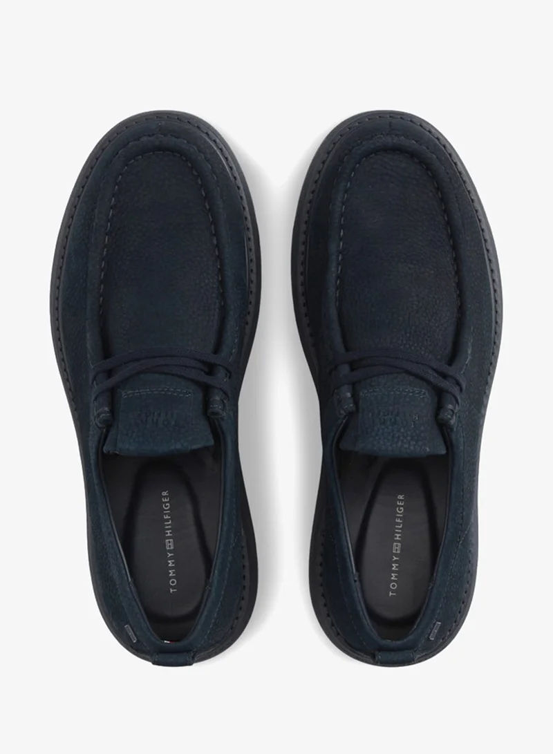Tommy Hilfiger  Leather Lace-Up Moc Toe Loafers for Men | Best Price UAE