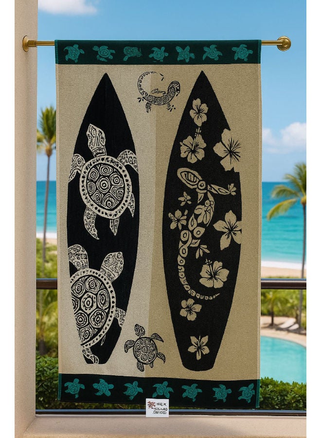 toãlla Toãlla beach towel,beige lizard  , cotton100%,86*160cm - Image 1