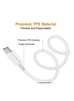 ماركة غير محددة 2 حزم USB C شحن توربو كابل لـ Redmi Note 11 Pro 11s 10 Pro، 120W 5A كابل شحن سريع للغاية من النوع C لـ Xiaomi 12T Pro 11T Pro 11T 12 Pro 13 Pro Pad 5 POCO M5S X3 NFC F4 GT M4 Pro Redmi 10 10C  - Image 4