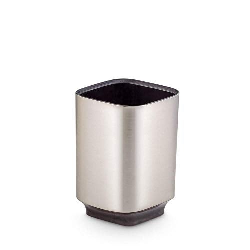 Freelance Windsor Polystyrene Bathroom Accessories Set of 4, Silver,Liquid Handwash Soap Dispenser, Brush/Toothbrush Holder, Tumbler, Dish - Plastic Bathroom Set for Wash Basin - Stronger than Ceramic - Image 4