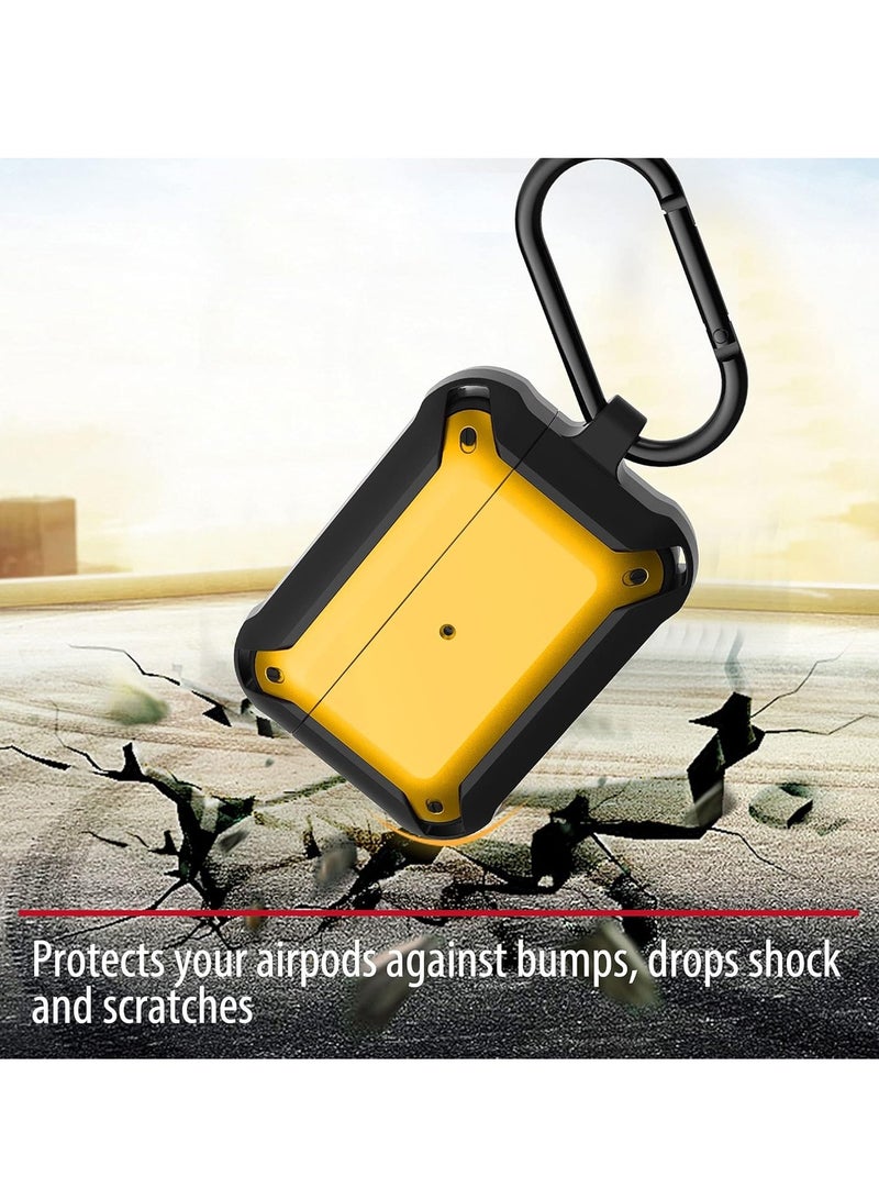 STOPTIME® Protective Case for AirPods Pro - Shockproof Design - Full Protection - Comfortable & Lightweight-YELLOW - Image 4