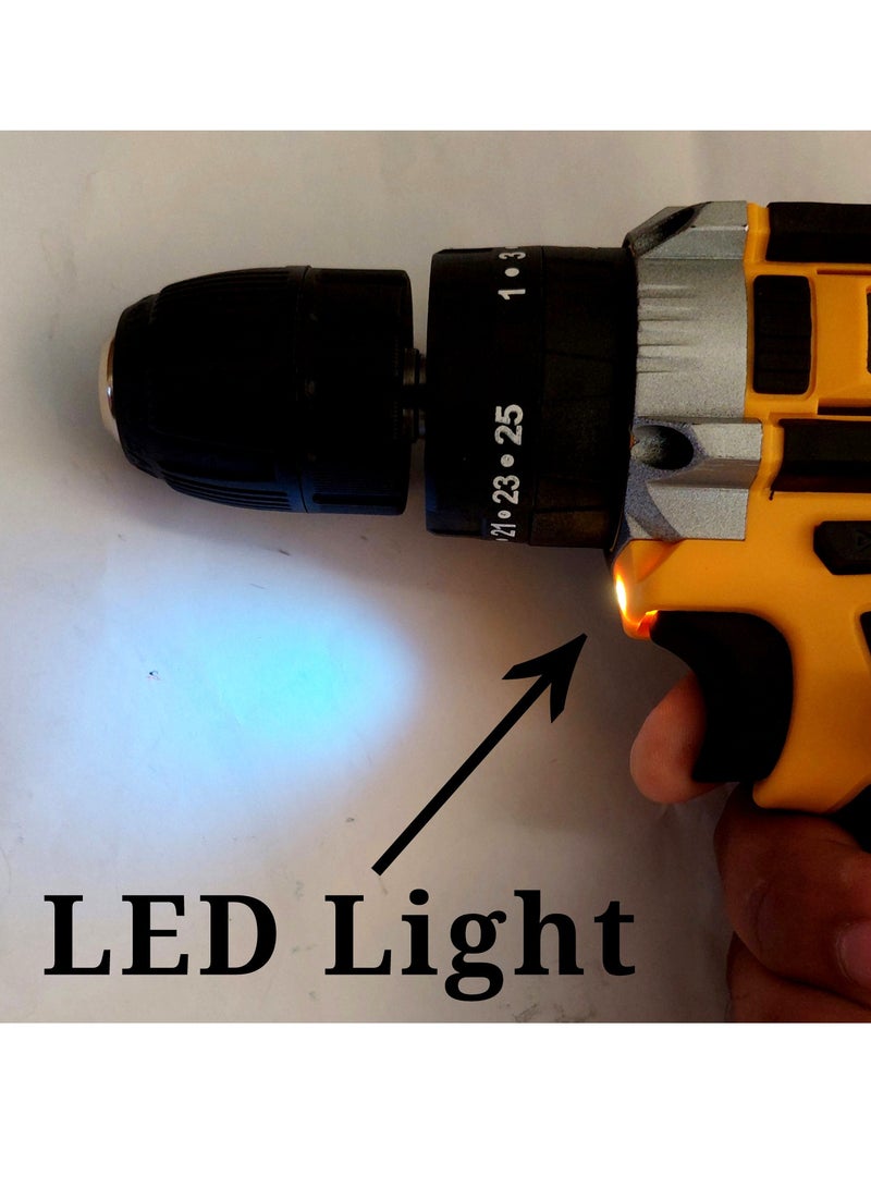 LUCUS Impact Cordless Drill 12V Set with 2 Lithium Ion Batteries - Image 4