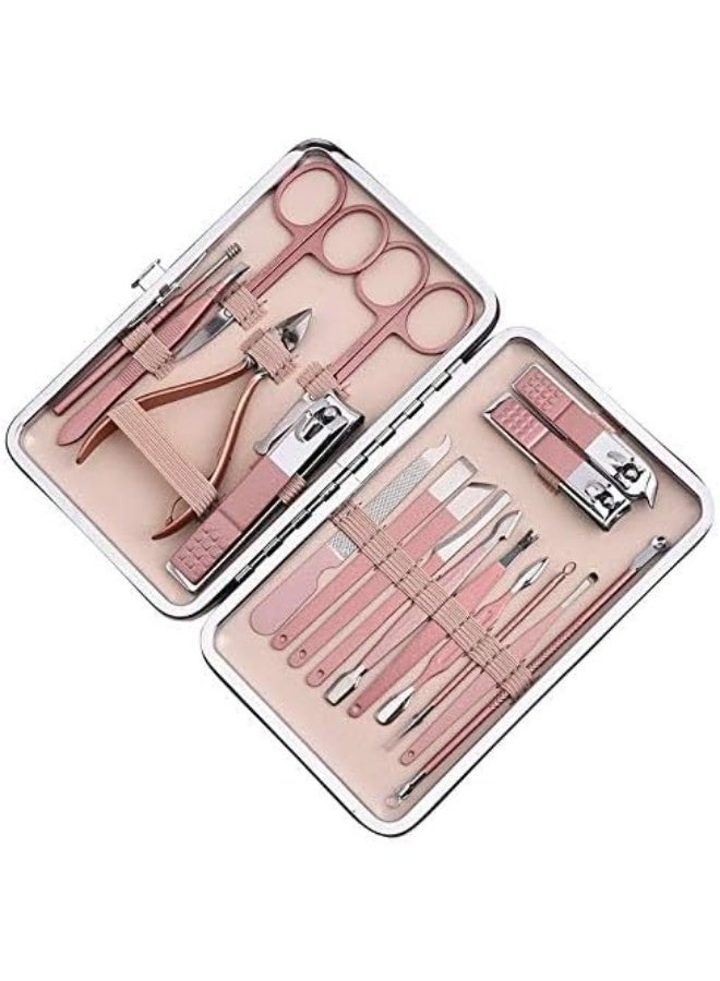 BLOOMING TIME Nail Clipper Kit (18 Piece, Rose Gold) - Image 1