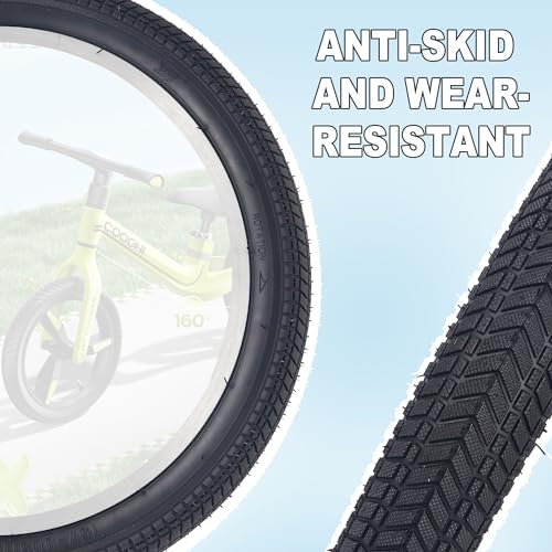 BALINGE 16 Bike tire 2 Pack 16 x 2.125 16 in 16” Bike tire Folding Replacement Tires Fits Most Kids Bikes,BMX Tires 16 inch,Black - 2 Tires - Image 3