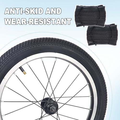 BALINGE 16 Bike tire 2 Pack 16 x 2.125 16 in 16” Bike tire Folding Replacement Tires Fits Most Kids Bikes,BMX Tires 16 inch,Black - 2 Tires - Image 4