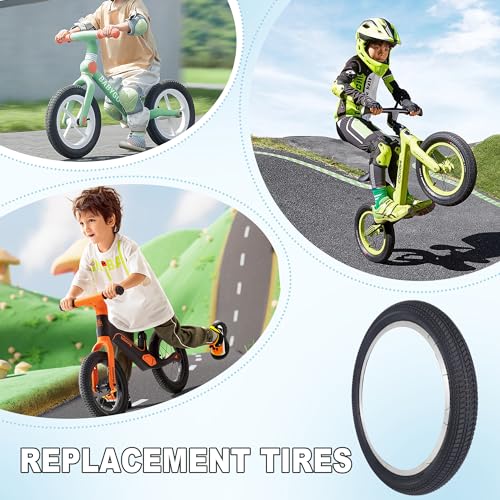 BALINGE 16 Bike tire 2 Pack 16 x 2.125 16 in 16” Bike tire Folding Replacement Tires Fits Most Kids Bikes,BMX Tires 16 inch,Black - 2 Tires - Image 2