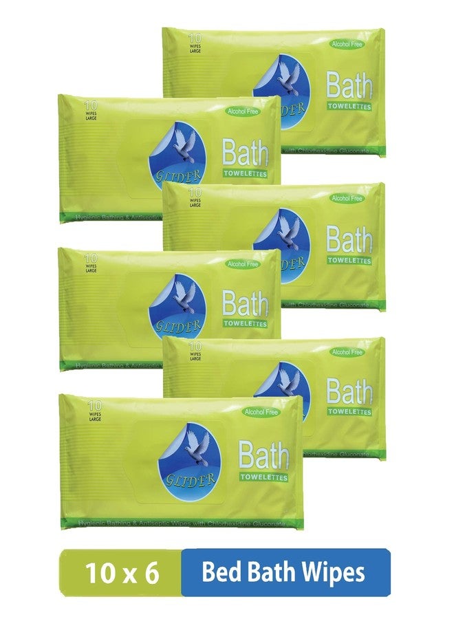 Glider Bed Bath Wipes, Enriched with Aloe Vera and Vitamin E(Pack of 6 (60 Wipes) - Image 5