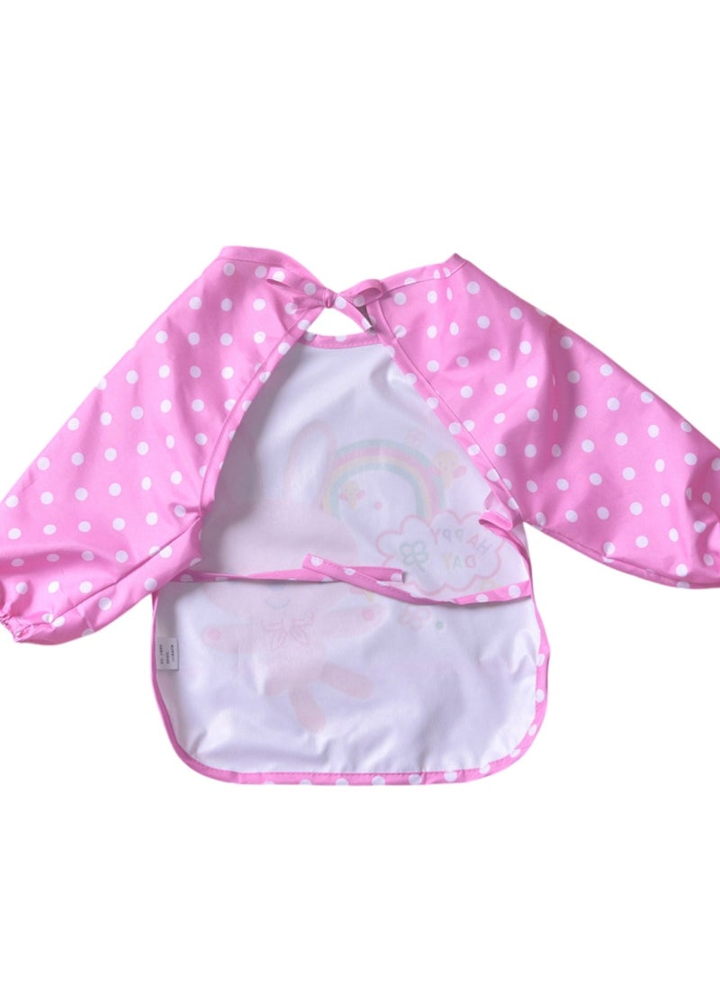 Waterproof Full-Sleeved Baby Bib I Love Mama Design - Image 3