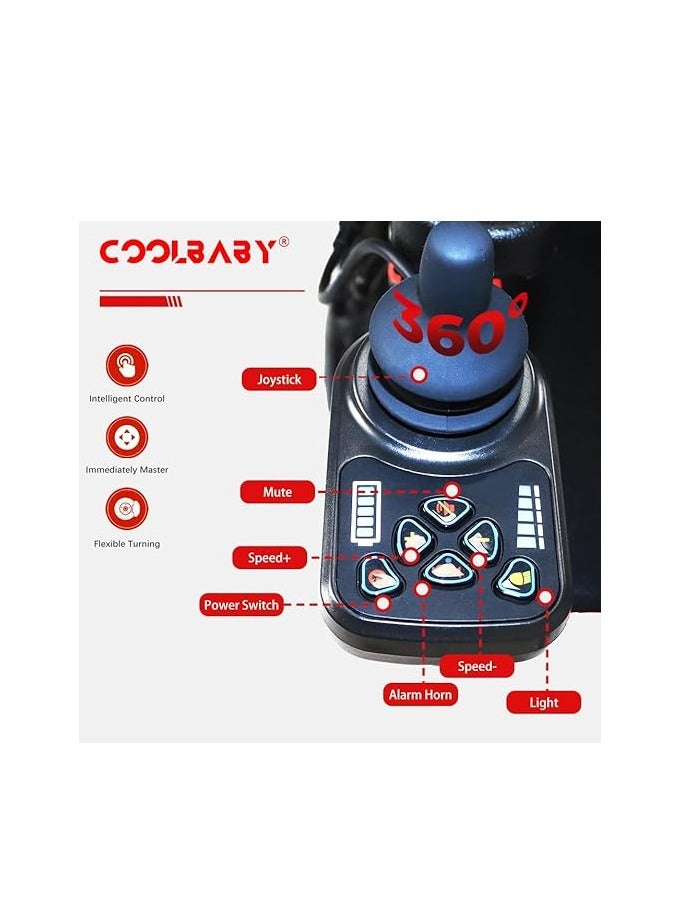 Cool Baby Golden Electric Chair for The Elderly Elderly Mobility Scooter Foldable Portable Electric Four-Wheeled Mobility Scooter - Image 3