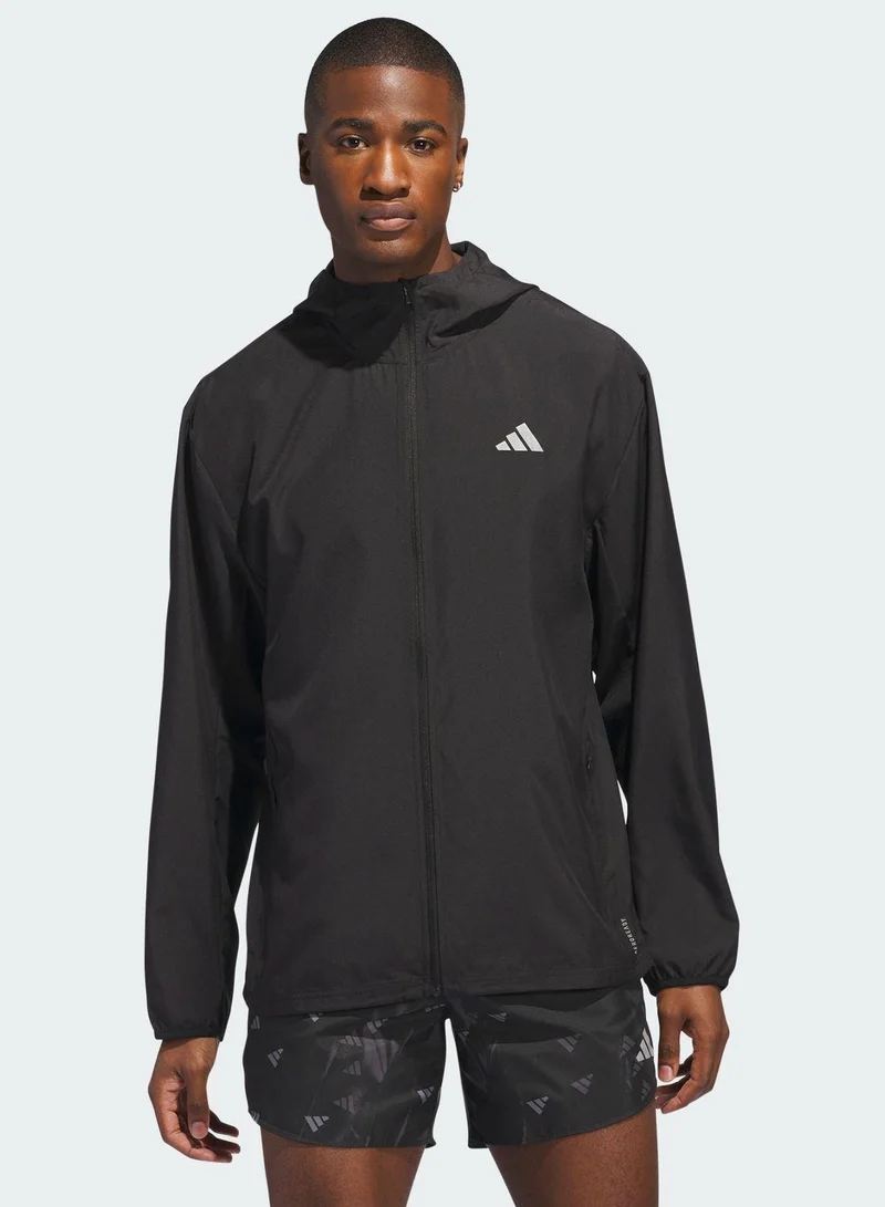 adidas جاكيت رن إت أسود للرجال