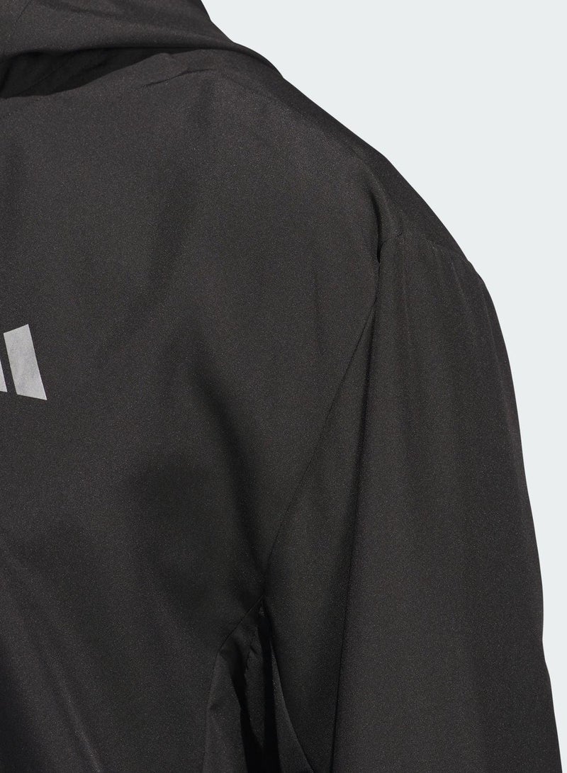 adidas جاكيت رن إت أسود للرجال - Image 4