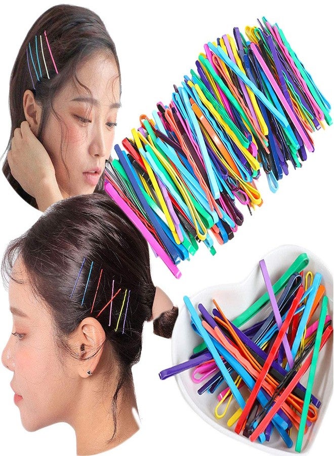 HRBS Metal Bob Pins, Rust-Resistant Straight Bobby Pins set, Regular Size, Metallic Barrettes Hair Clips in English Colors for Women & Girls and Ladies- (30 Pieces) For All hair styles & School Girls - Image 2