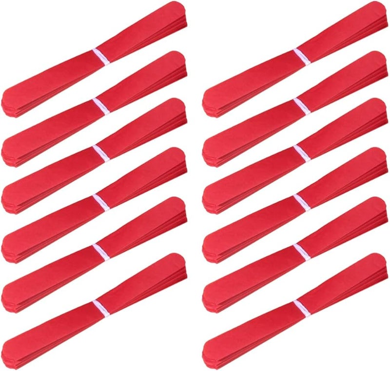 زهور ورقية حمراء 12 قطعة ديكور حفل زفاف إكسسوارات حفلات خلفية تنسيق للمهرجانات أعياد الميلاد التخرجات - Image 3