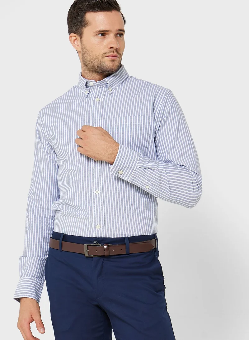 JACK & JONES Striped Slim Fit Shirt