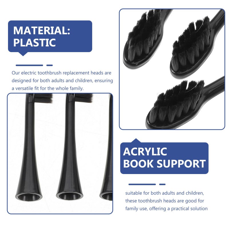 3Pcs Soft Nylon Bristles Replacement Toothbrush Heads Compatible with Electric Brush for Gentle Oral Cleaning - Image 4