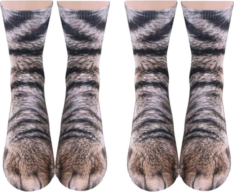 NDLBS Funny Christmas Gifts Novelty 3D Animal Paw Socks Stocking Stuffers for Adult Women Men Teens Gag White Elephant Gifts - Image 1