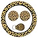 UHANBUT 4PCS Sunflower Car Accessories Set Fashion AntiSlip 1415 Inch Steering Wheel Cover with Cup Holder Coaster Quarter Keyring Vehicle Interior Decorative Protector for Women Sunflower - Image 2
