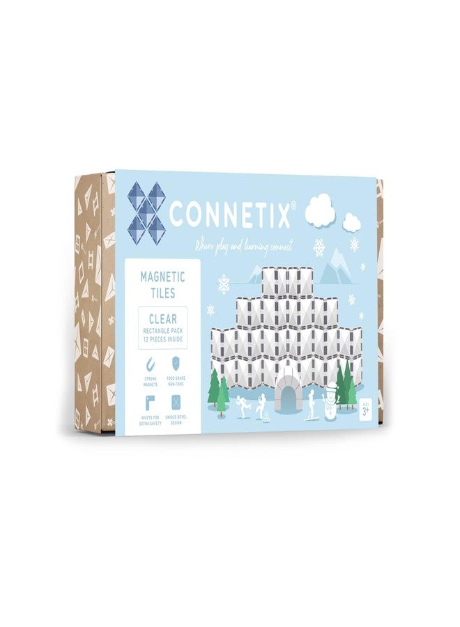 CONNETIX Clear Rectangle Pack, 12 Pieces - Image 1