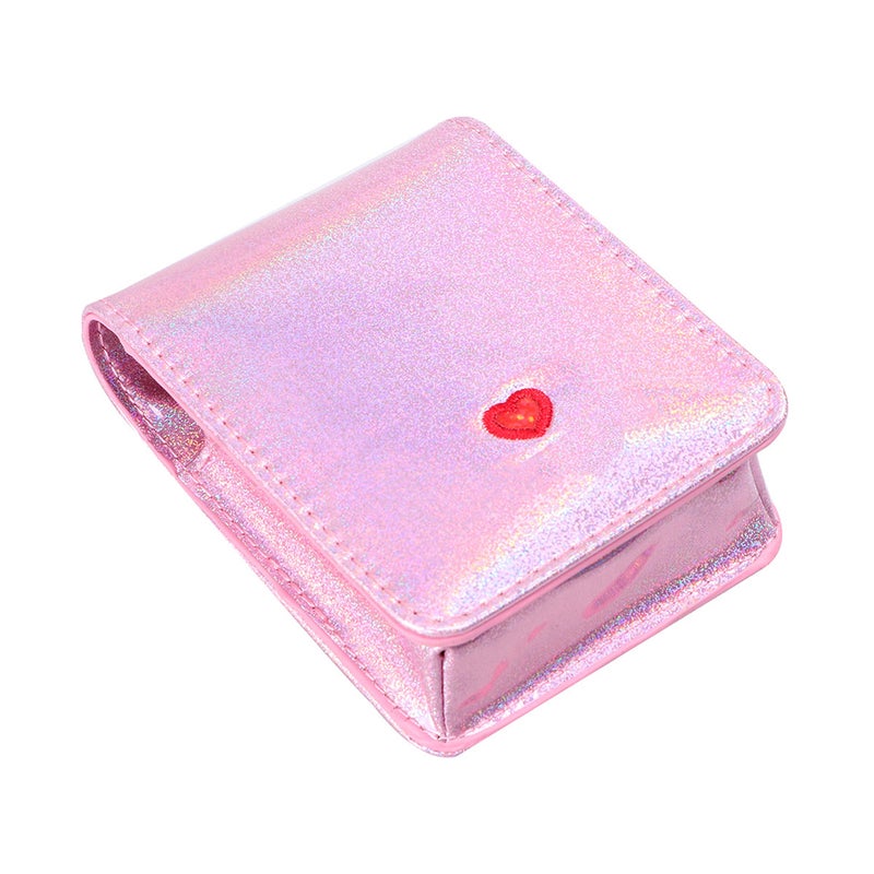 Portable Love Shape Embroidery Case Travel Makeup Bag Cosmetic Pouch for Women - Image 1