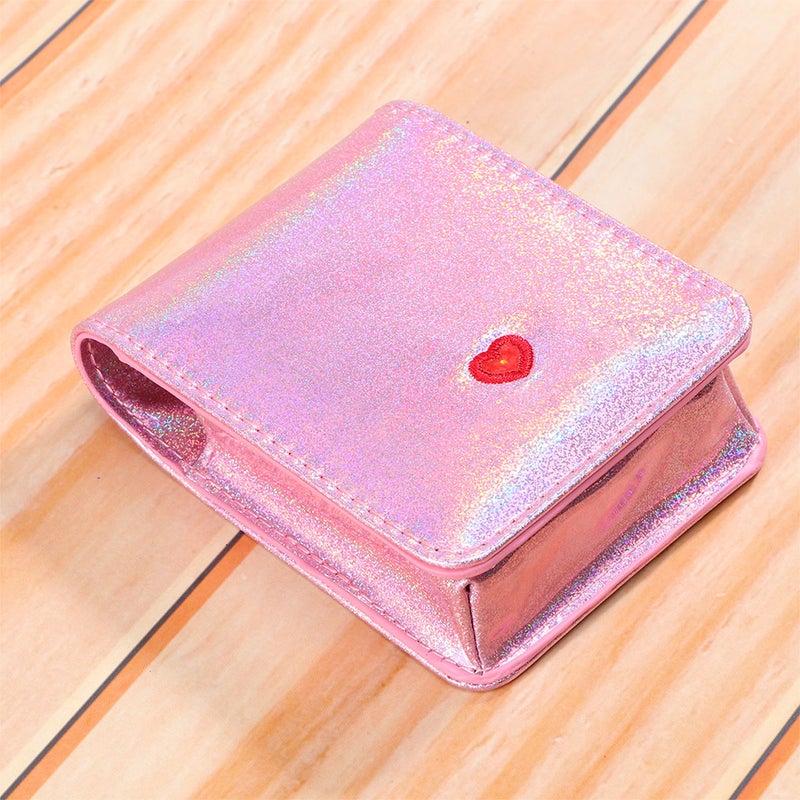 Portable Love Shape Embroidery Case Travel Makeup Bag Cosmetic Pouch for Women - Image 4