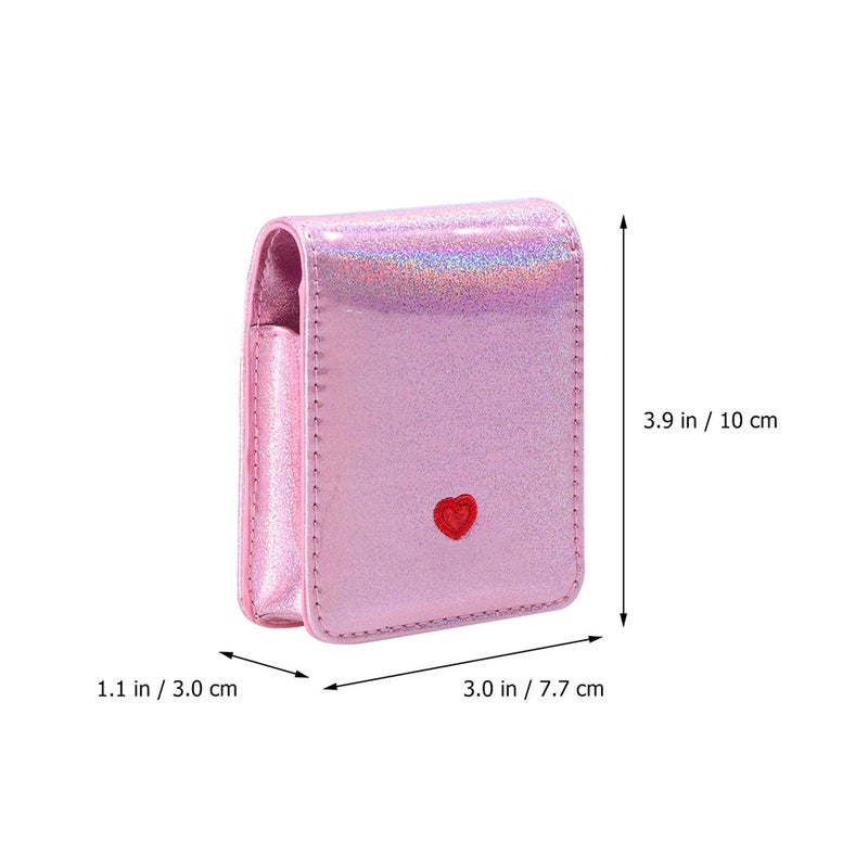 Portable Love Shape Embroidery Case Travel Makeup Bag Cosmetic Pouch for Women - Image 3