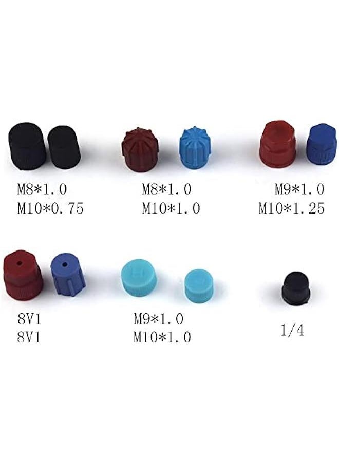 ماركة غير محددة 77pcs R134a نظام تكييف الهواء للسيارات صمام الأساسية تغطي الغبار كم ختم الهواء صمام تكييف الهواء استبدال الغطاء  - Image 4