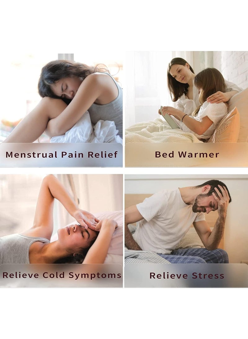 Durable Hot Water Bag 1000ml | Portable Cartoon Cute Hot Water Bag with Soft Cover | Ideal for Period Cramps,legs,shoulders Cute Cartoon Hot Cold Pack | Durable Hand Warmer Winter Warm, PINK - Image 4