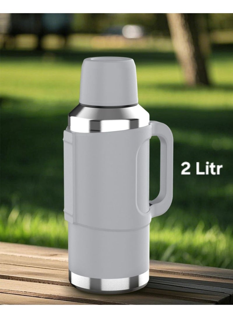 Homex vacuum flask 2L/304 Stainless steel inner/Long heat retention/Heavy duty /Durable Travel design