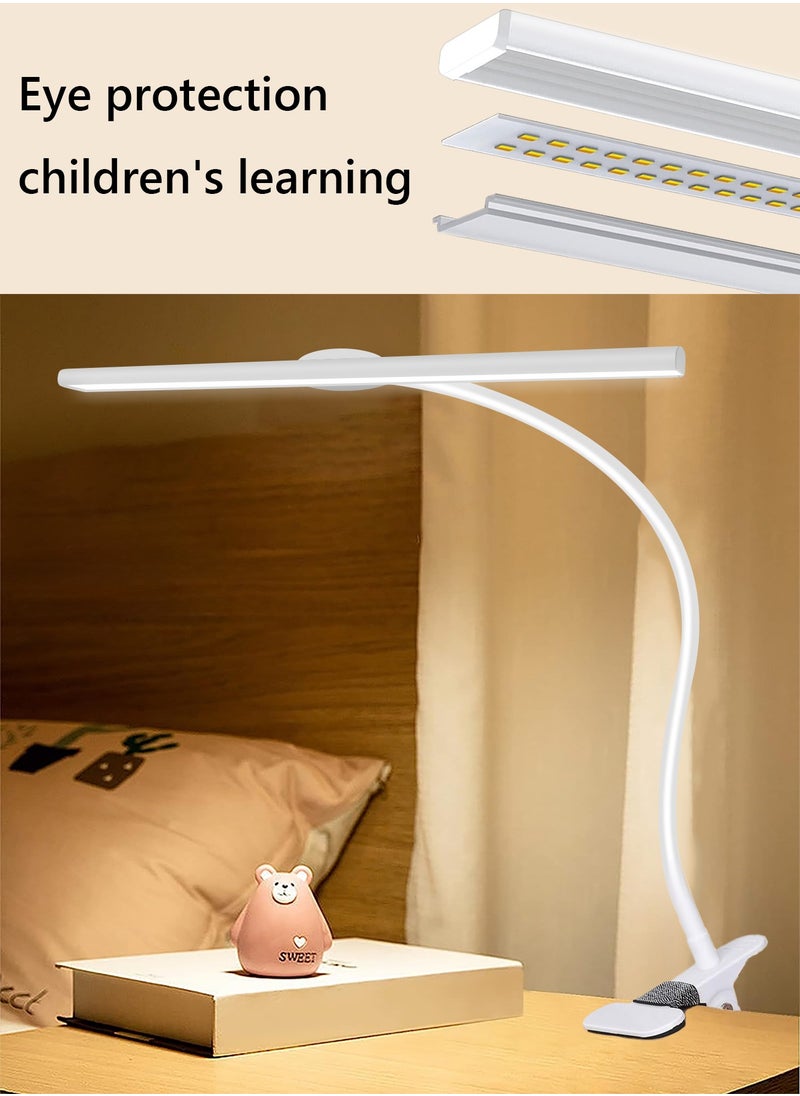 LOOPITYS - LED Desk Lamp for Office Home  EyeCaring Architect Task Lamp 30 Lighting Modes Adjustable Flexible Gooseneck Clamp Light for Workbench Drafting Reading Study English instruction manual - Image 1