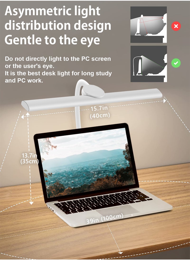 LOOPITYS - LED Desk Lamp for Office Home  EyeCaring Architect Task Lamp 30 Lighting Modes Adjustable Flexible Gooseneck Clamp Light for Workbench Drafting Reading Study English instruction manual - Image 1