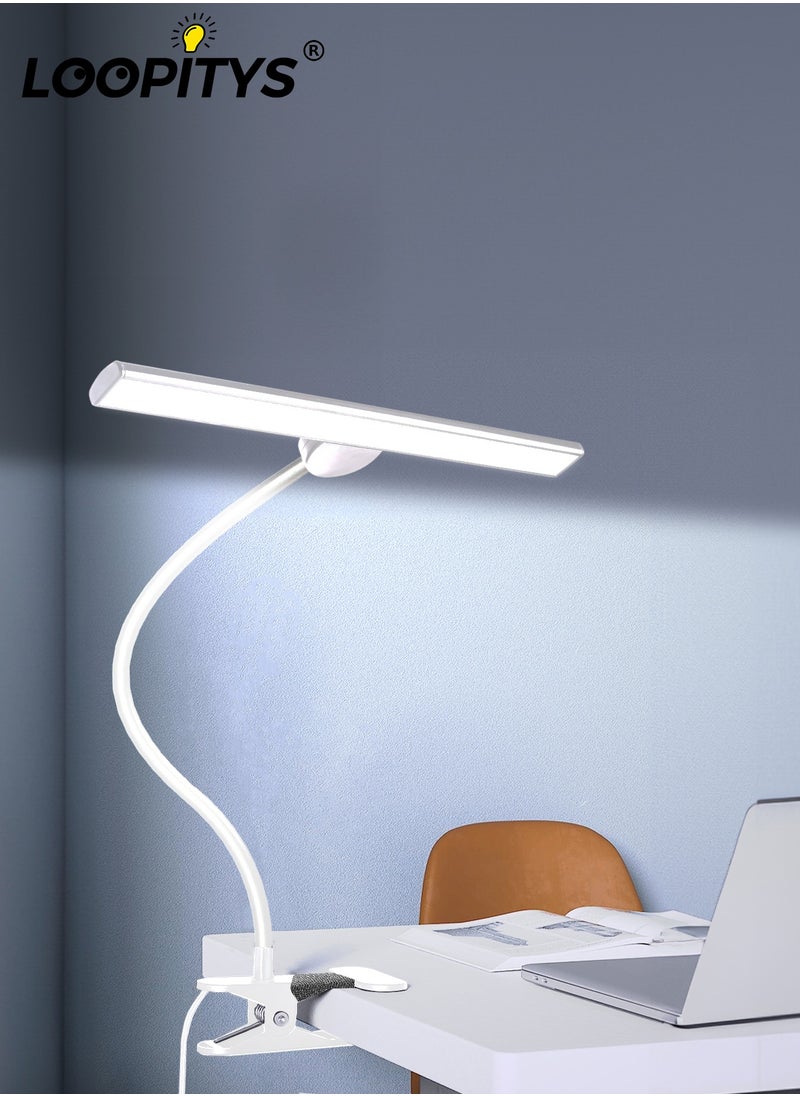 LOOPITYS - LED Desk Lamp for Office Home  EyeCaring Architect Task Lamp 30 Lighting Modes Adjustable Flexible Gooseneck Clamp Light for Workbench Drafting Reading Study English instruction manual - Image 1