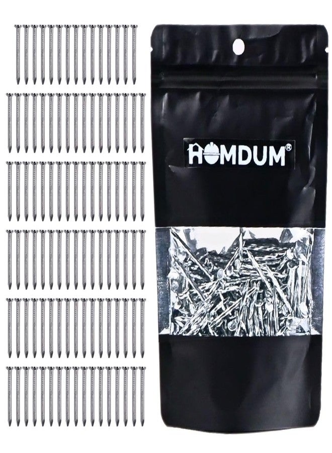 Homdum Hard Steel Concrete Nails 1 1/2" inch (38 mm) Pack of 100 Pieces (1 1/2") - Image 1