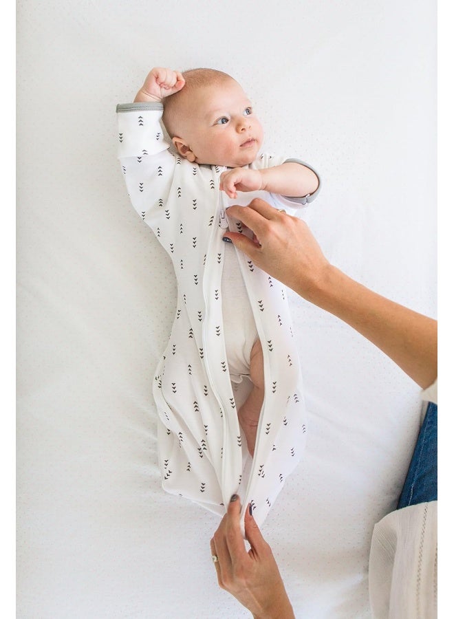 SwaddleDesigns SwaddleDesigns Transitional Swaddle Sack with Arms Up Half-Length Sleeves and Mitten Cuffs  - Image 2