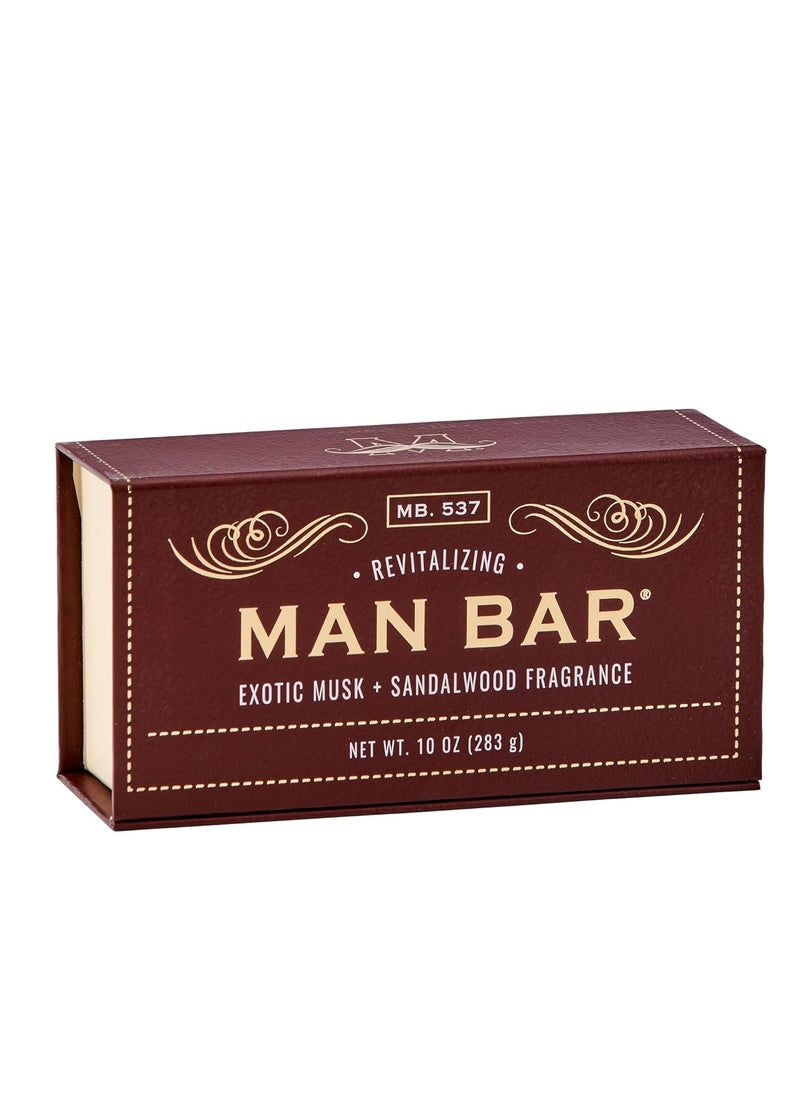 San Francisco Soap Company - San Francisco Soap Company Revitalizing Man Bar Exotic Musk  Sandalwood 10 Ounce - Image 1