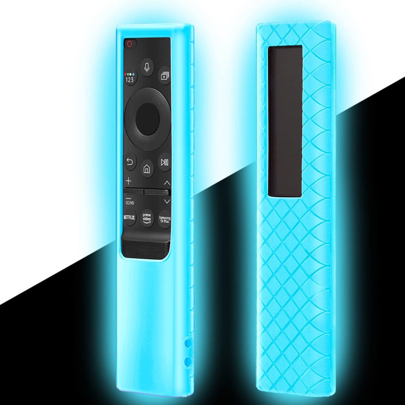 Lambcare Case Compatible with Samsung Smart TV Remote Control 2021/2022, Cover for Solar Cell Remote BN59-01357 BN59-01385 BN59-01265A Universal Silicone Skin Sleeve Glow in The Dark Sky - Image 1