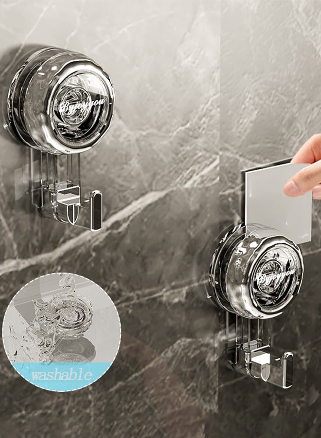 JOYBOS مجموعة من 2 خطافات دوارة بمسامير موجودة ، متاحة للأبواب الخلفية للمطبخ والحمام وجدران المرحاض - Image 5