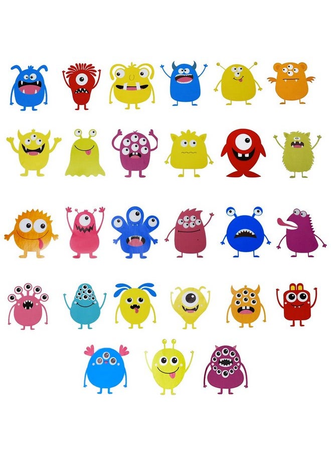 Maydahui - Maydahui Cute Naughty Monster Wall Sticker Big Eye Monster Wall Decal (33x33 Inch) Art Murals Decor for Nursery Living Room Kids Bedroom Daycare Center Halloween Decor - Image 1